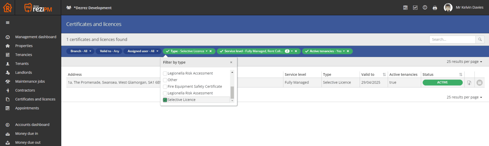 ReziPM Certificates and Licenses