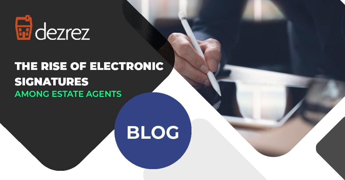 Electronic signatures among estate agents