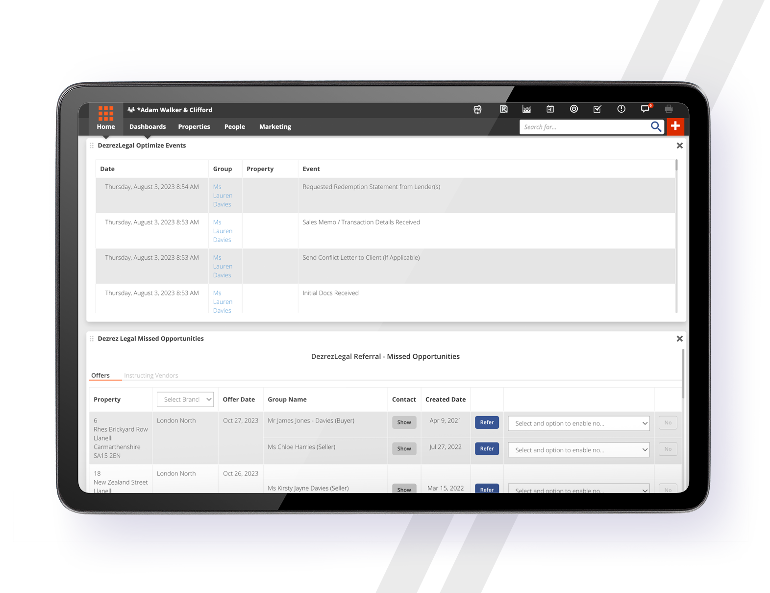 Optimize Dezrezlegal Integration